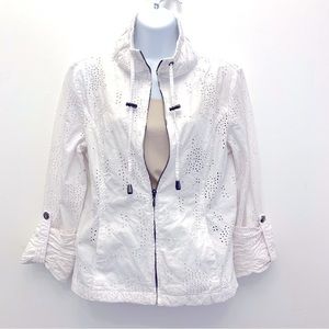 Eyelet Jacket Lightweight All Cotton M Live a Little